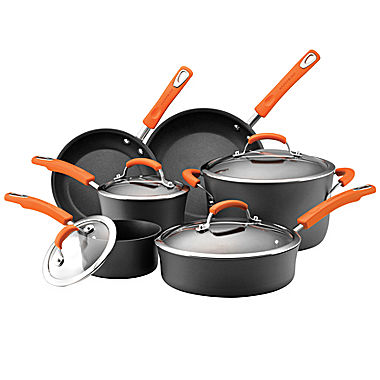 Image of Rachael Ray 10-pc. Hard-Anodized Cookware Set