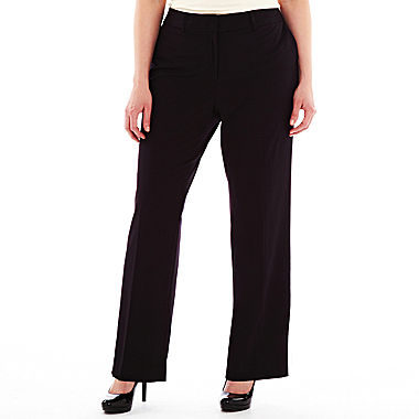 Image of Liz Claiborne Classic Sophie Secretly Slender Trouser Leg Pants - Plus
