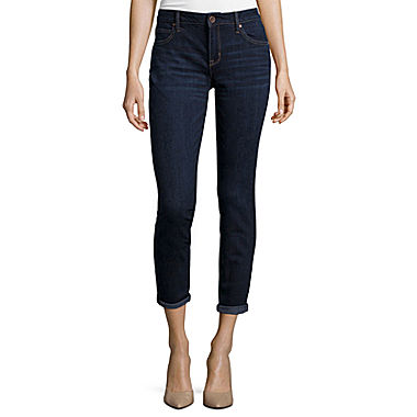 Image of a.n.a Roll-Cuff Skinny Ankle Jeans