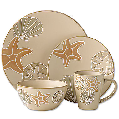 Image of Pfaltzgraff Everyday Sandy Shore 16-pc. Dinnerware Set