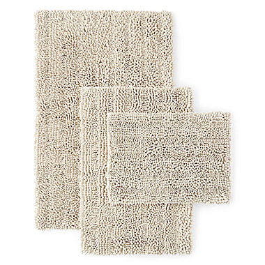 Image of Chenille Lines Bath Rug Collection