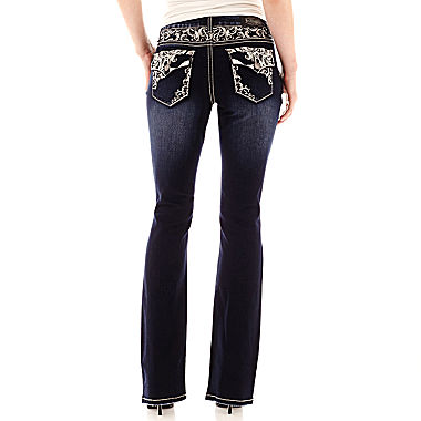 Image of Love Indigo Embroidered Back Pocket Jeans