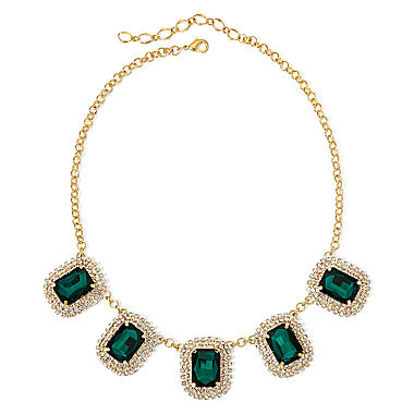 Image of Vieste Green Stone Statement Necklace