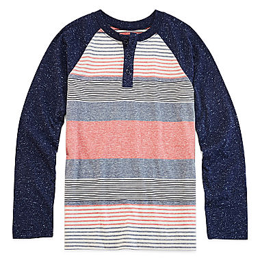 Image of Arizona Raglan Henley Tee - Boys 8-20