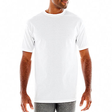 Image of Stafford 4-pk. Heavyweight Crewneck T-ShirtsBig & Tall