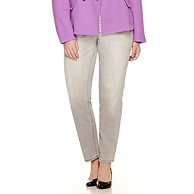 Image of Liz Claiborne City-Fit Skinny Jeans - Plus