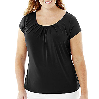 Image of Worthington Essential Short-Sleeve Tee - Plus