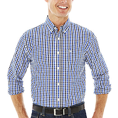 Image of Dockers Long-Sleeve No-Wrinkle Woven Shirt