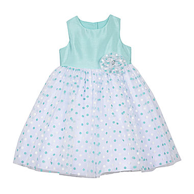Image of Marmellata Sleeveless Dotted Dress - Preschool Girls 4-6x